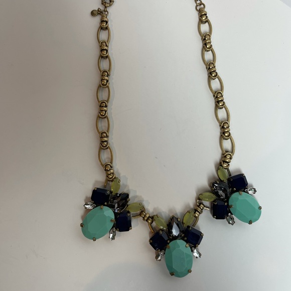 J. Crew Crystal Necklace - Cool Tones - Picture 2 of 3